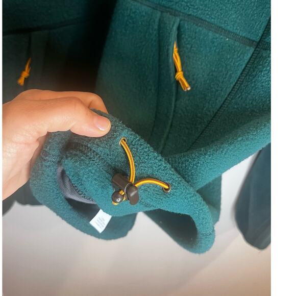 Vintage L.L. Bean Men's Green Fleece Zip Up Jacket Size Y2K Gorpcore Outdoorsy - Picture 6 of 7